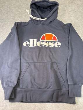 Ellesse Gottero Pullover Hoodie Navy Blue Y2K!